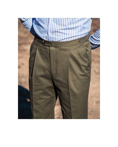 Spodnie Chinos Oliwka Barnaba II Sartorial