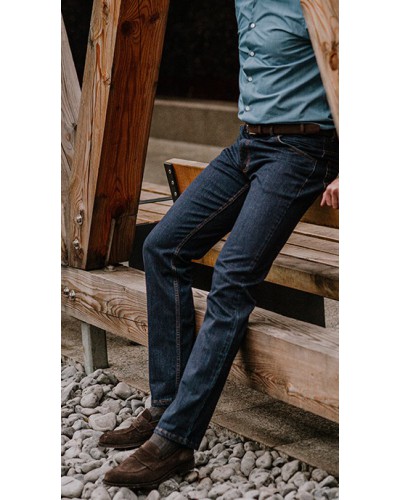 Spodnie jeansowe 5 pocket 11 OZ - Ciemny Granat