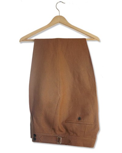 Spodnie Lniane Barnaba II Sartorial Cognac