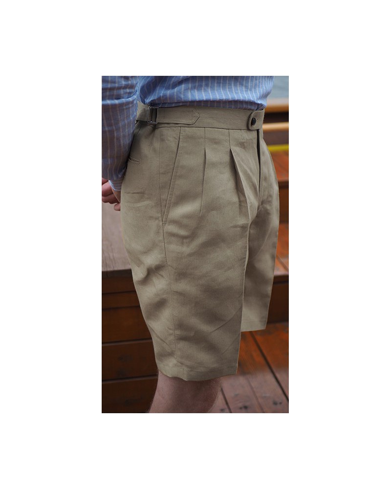 Szorty Lniane Barnaba II Sartorial Natural