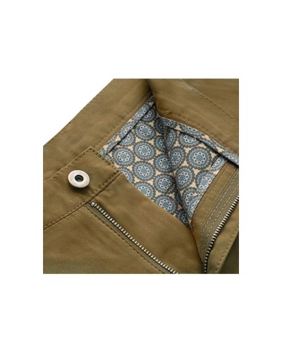 Męskie spodnie | CHINOSY | 100% bawełna | Khaki | Duże rozmiary