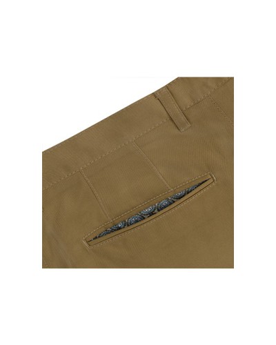 Męskie spodnie | CHINOSY | 100% bawełna | Khaki | Duże rozmiary