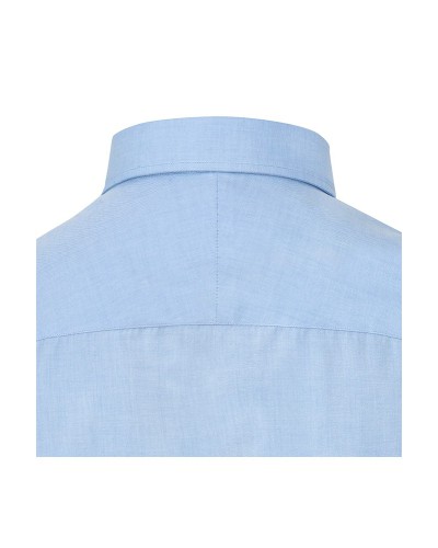 Męska Jeansowa Koszula -  kołnierzyk button down 100% Egipskiej bawełny, długi rękaw